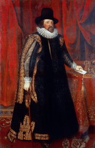 Portret van Francis Bacon (Londen) door Paul van Somer
