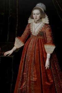 Koningin Elizabeth van Bohemen "De Winterkoningin" (1596-1662) door Paul van Somer