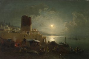 Uitzicht op de Maagdentoren in Bakoe