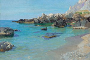 Aan de kust van Capri door Paul von Spaun