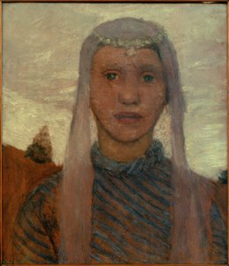 Meisje met sluier door Paula Modersohn Becker