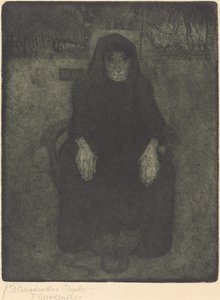 Oude Vrouw door Paula Modersohn Becker