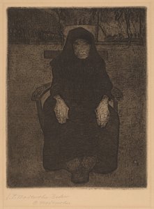 Zittende Oude Vrouw door Paula Modersohn Becker