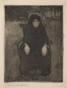 Zittende Oude Vrouw