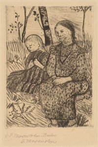 Twee boerinnen door Paula Modersohn Becker