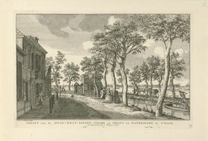 Gezicht op de Zuidwest-Binnensingel (Zuidwal) te Den Haag