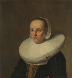 Portret van Anna van der Does (1609-1650) door Paulus Hennekyn