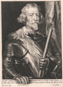 Dom Carolus de Columna a Cons. Stat. Prim. a Cubic. Reg. Matis. Cath. Magister Campi. Gnalis. in. Belg. Etc door Paulus Pontius