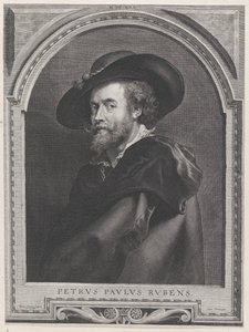 Portret van Peter Paul Rubens, 46 jaar oud, 1630 door Paulus Pontius