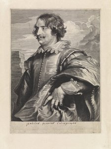 Portret van de graveur Paulus Pontius door Paulus Pontius