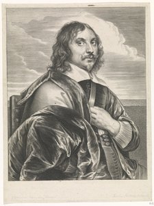 Portret van de schilder Jan Davidsz. de Heem door Paulus Pontius