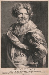 Simon de Vos, schilder van grote en kleine menselijke figuren, Antwerpen door Paulus Pontius