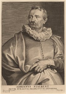 Adriaen van Stalbemt door Paulus Pontius after Sir Anthony van Dyck