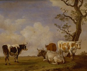 Vier Stieren door Paulus Potter