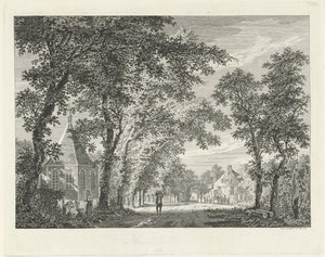 Dorpsgezicht te Driebergen, 1754 door Paulus van Liender