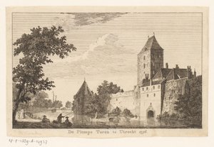 Gezicht op de Plompe Toren te Utrecht, 1756
