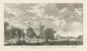 Ruïne van de kruitfabriek Sollenburg na de ontploffing op 14 augustus 1758 door Paulus van Liender