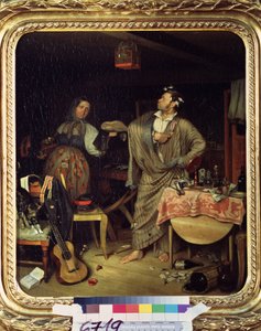 Ik ben een ruiter! (of de ochtend van de pas gedecoreerde officier) door Pavel Andreevich Fedotov