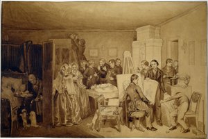 De gevolgen van de dood van Fidelka door Pavel Andreevich Fedotov