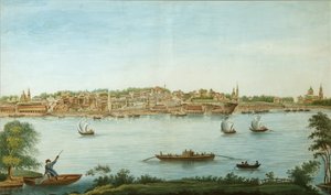 Uitzicht op Perm, 1832 door Pavel Emelyanovich Razmakhnin