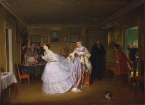 Het voorstel van de majoor (Inspectie van een bruid in het huis van een koopman)