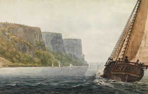 De Packet Mohawk van Albany passeert de Palisades, 1811-ca. 1813
