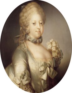Portret van Caroline Matilda van Groot-Brittannië 1751-1775, koningin van Denemarken, ca. 1767