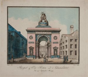 "Prospect van de Eerpoort bij het Admiraliteit" door Peder Friis