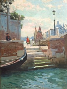 Zomerdag in Venetië door Peder Monsted