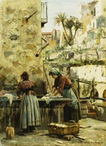 De Wasvrouwen door Peder Monsted