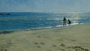 Zon schittert over de zee, Skagen