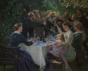 Hip, Hip, Hoera! door Peder Severin Krøyer