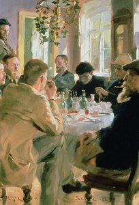 Lunchtijd, 1883 door Peder Severin Krøyer