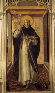 Voorstelling van Sint Dominicus de Guzman, stichter van de Dominicaanse Orde door Pedro Berruguete