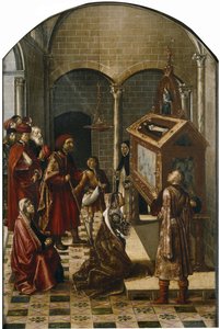 Het Graf van Sint Petrus Martelaar, 1493-1499 door Pedro Berruguete