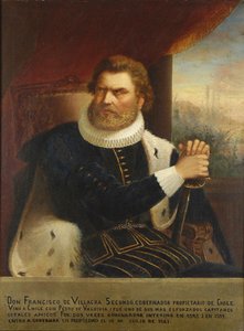 Portret van Francisco de Villagra, 1873 door Pedro León Carmona