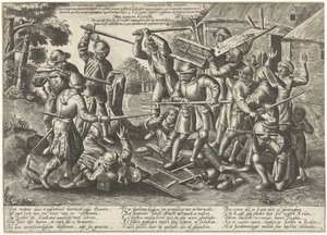 Strijd tussen boeren en soldaten