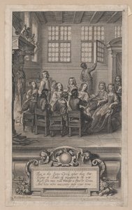 De familie van William Cavendish, Markies van Newcastle-upon-Tyne door Peeter Clouwet