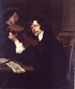 Portret van een muzikant door Peeter Franchoys