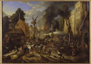 Spaanse verovering van een Vlaams dorp