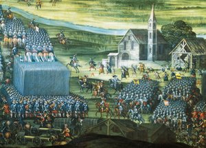 De Slag bij de Witte Berg nabij Praag op 7-8 november 1620 (detail)