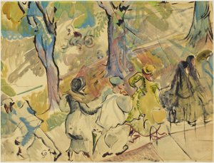 Jarvis Street Trottoir, ca. 1936 door Pegi Nicol Macleod