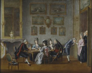 Kaartspel in het huis van Elis Schroderheim