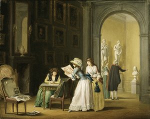 Interieur uit een Kunstcollectie door Pehr Hilleström