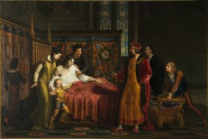 Karel VIII bezoekt Gian Galeazzo Sforza in Pavia in 1494