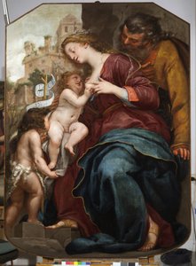De Heilige Familie met Johannes de Doper