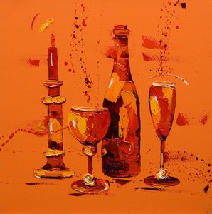 Stilleven in oranje