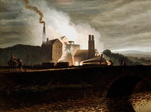 Industrielandschap, Wales, 19e eeuw