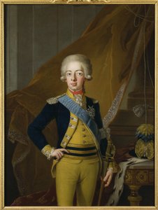 Portret van Gustaaf IV Adolf van Zweden door Per Krafft
