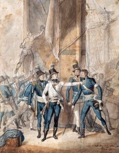Prins Karel XIII van Zweden bij de slag van Hogland op 17 juli 1788